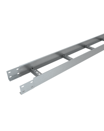 Лоток лестничный 80х600х1,2 L2000 мм Быстрый монтаж КМ-Профиль (LLS80-600-1.2-2000) в Березниках Кабельные лотки Pintop.ru
