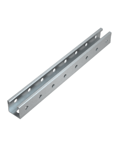 Страт-профиль 41х41 L550 мм s:1,5 (тройная перфорация) HD КМ-Профиль (STP41-41-550 3P HD) в Березниках Аксессуары для лотков Pintop.ru