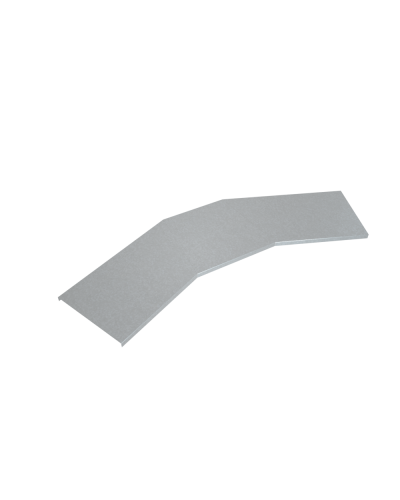 Крышка лестничного горизонтального угла 45 гр. 600 мм INOX304 КМ-Профиль (KLGL45-600 INOX304) в Березниках Аксессуары для лотков Pintop.ru