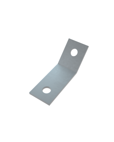 Уголок 45 гр. (2 отверстия) HD85 КМ-профиль (USG45-2 HD85) в Березниках Аксессуары для лотков Pintop.ru