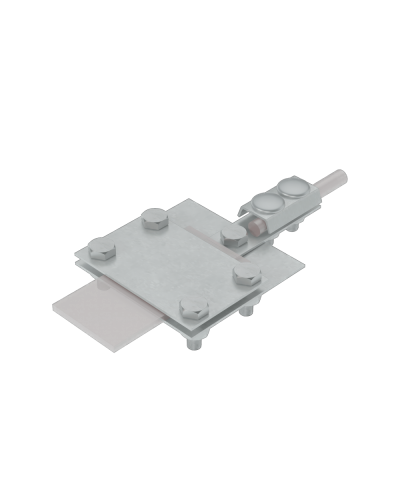 Универсальный контрольный соединитель полоса до 40 мм пруток Ø 5-8 мм КМ-Профиль (UKS-B40-D5-8) в Березниках Аксессуары для лотков Pintop.ru