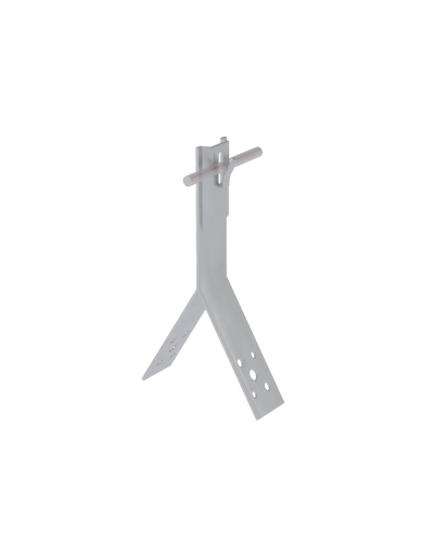 Коньковый держатель зажимной для прутка Ø 5-8 мм H100 мм CU КМ-Профиль (KDZ-H100-D5-8 CU) в Березниках Монтажные материалы Pintop.ru