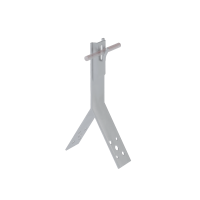 Коньковый держатель зажимной для прутка Ø 5-8 мм H100 мм TD КМ-Профиль (KDZ-H100-D5-8 TD)