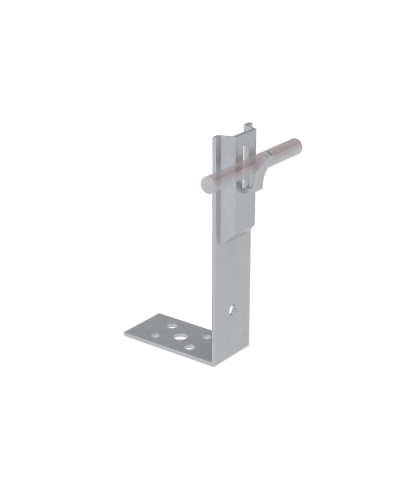 Угловой держатель зажимной для прутка Ø 5-8 мм H80 мм КМ-Профиль (UDZ-H80-D5-8) в Березниках Монтажные материалы Pintop.ru