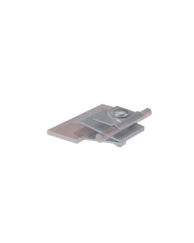 Фальцевый держатель H60 мм для прутка Ø 5-10 мм HD КМ-Профиль (FD-H60-D5-10 HD) в Березниках Монтажные материалы Pintop.ru