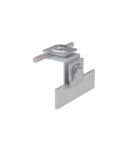 Фальцевый держатель H50 мм для прутка Ø 5-10 мм HD КМ-Профиль (FD-H50-D5-10 HD) в Березниках Монтажные материалы Pintop.ru