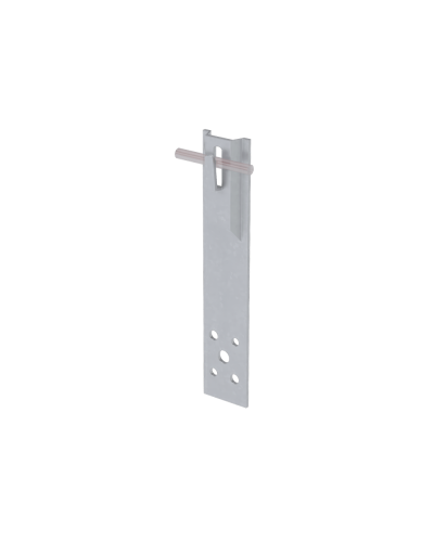 Прямой держатель зажимной для прутка Ø 5-8 мм H80 мм КМ-Профиль (DZP-H80-D5-8) в Березниках Монтажные материалы Pintop.ru