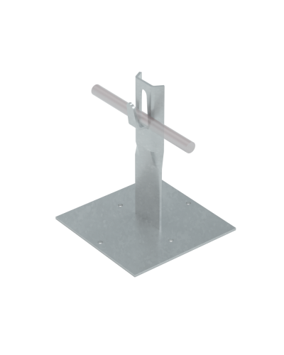 Приклееваемый держатель зажимной для прутка Ø 5-8 мм H90 мм INOX304 КМ-Профиль (PDZ-H90-D5-8 INOX304) в Березниках Монтажные материалы Pintop.ru