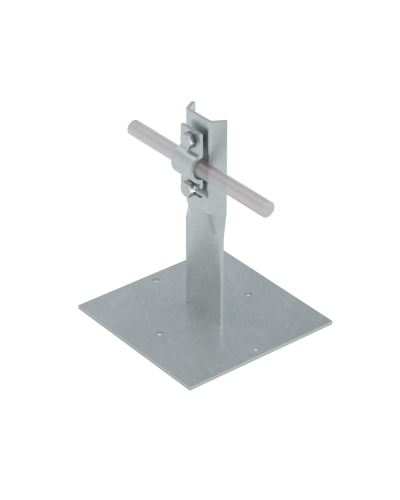 Приклееваемый держатель болтовой для прутка Ø 5-10 мм H150 мм INOX304 КМ-Профиль (PDB-H150-D5-10 INOX304) в Березниках Монтажные материалы Pintop.ru