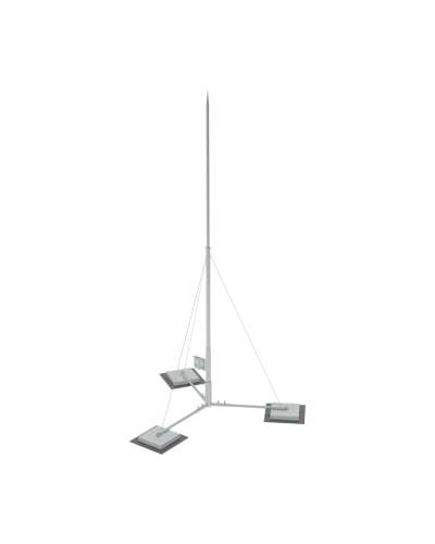 Вольностоящая молниеприемная мачта составная H4,5 м HD КМ-Профиль (VMR-H4.5 HD) в Березниках Монтажные материалы Pintop.ru