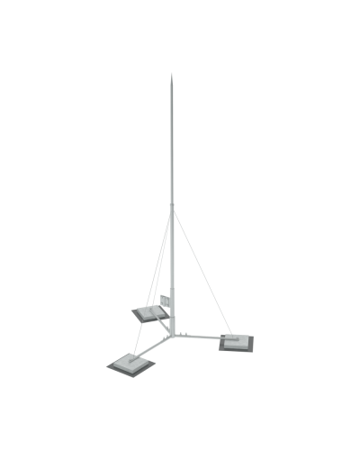 Вольностоящая молниеприемная мачта составная H8,1 м разборное основание HD КМ-Профиль (RTVMR-H8.1 HD) в Березниках Монтажные материалы Pintop.ru