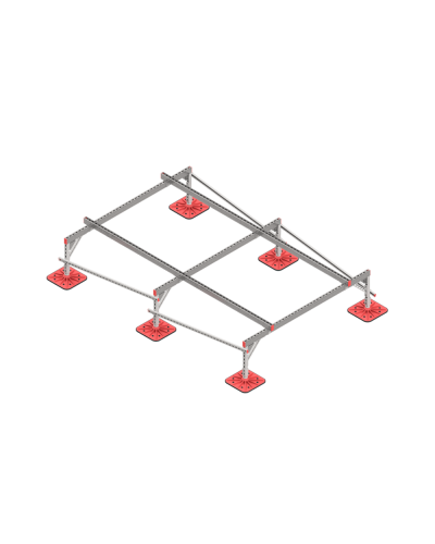 Опорная конструкция для установки оборудования TECHNORAPTOR FOOT 2000х3000 тип 1 HD КМ-профиль (KM-TR-F-SSEI-2000-3000-1 HD) в Березниках Системы видеонаблюдения Pintop.ru