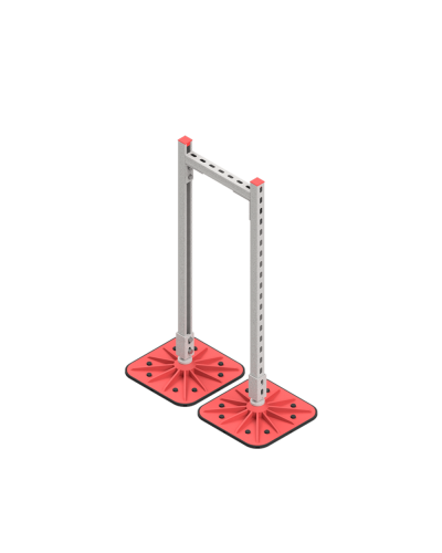 Опорная конструкция для горизонтальных прямоугольных воздуховодов и металлических лотков кабеленесущих систем TECHNORAPTOR FOOT 350х1000 HD КМ-профиль (KM-TR-F-SSHRAD-350-1000 HD) в Березниках Системы видеонаблюдения Pintop.ru