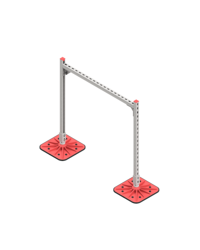 Опорная конструкция для горизонтальных прямоугольных воздуховодов и металлических лотков кабеленесущих систем TECHNORAPTOR FOOT 1000х1000 HD КМ-профиль (KM-TR-F-SSHRAD-1000-1000 HD) в Березниках Системы видеонаблюдения Pintop.ru