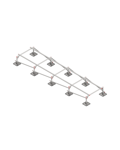 Опорная конструкция для установки оборудования TECHNORAPTOR STEELFOOT 1200х5000 тип 2 КМ-профиль (KM-TR-STF-SSEI-1200-5000-2) в Березниках Системы видеонаблюдения Pintop.ru