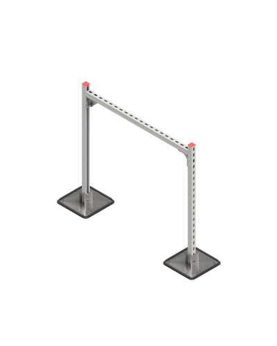 Опорная конструкция для горизонтальных прямоугольных воздуховодов и металлических лотков кабеленесущих систем TECHNORAPTOR STEELFOOT 1000х1000 HD КМ-профиль (KM-TR-STF-SSHRAD-1000-1000 HD) в Березниках Системы видеонаблюдения Pintop.ru