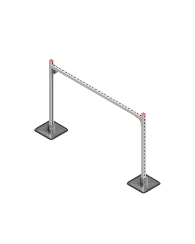 Опорная конструкция для горизонтальных прямоугольных воздуховодов и металлических лотков кабеленесущих систем TECHNORAPTOR STEELFOOT 1500х1000 КМ-профиль (KM-TR-STF-SSHRAD-1500-1000) в Березниках Системы видеонаблюдения Pintop.ru