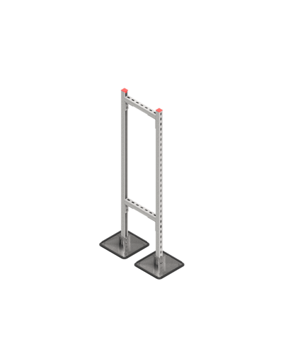 Опорная конструкция для горизонтальных прямоугольных воздуховодов и металлических лотков кабеленесущих систем TECHNORAPTOR STEELFOOT 350х1500 КМ-профиль (KM-TR-STF-SSHRAD-350-1500) в Березниках Системы видеонаблюдения Pintop.ru