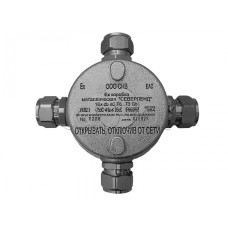 Коробка металлическая взрывозащищенная Магнито-контакт «СЕВЕРЛЕНД» К ("Крестовая". Под 4 кабельных ввода или Ех заглушки) керамические клеммники