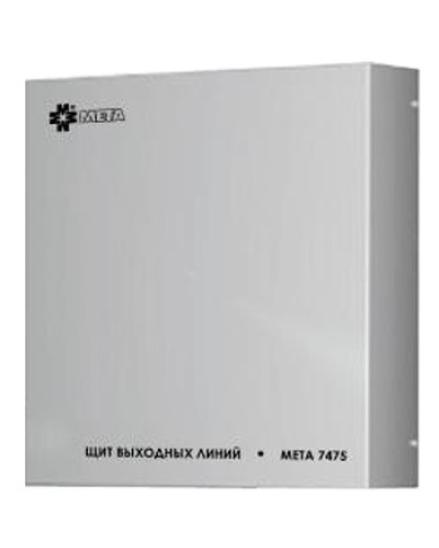 Щит выходных линий с грозозащитой на 12 линий МЕТА 7480 в Березниках Система оповещения и трансляции Мета Pintop.ru
