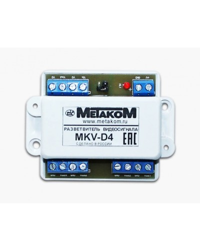 Разветвитель видеосигнала Метаком MKV-D4 в Березниках Блоки коммутации многоабонентные Pintop.ru