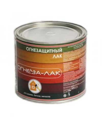 Лак огнезащитный акриловый Огнеза «ОГНЕЗА-ЛАК-ОД» для древесины и материалов изнеё, матовый, бесцветный, ведро 2,4л.(1,8 кг.) в Березниках Огнезащитные краски Pintop.ru