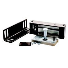 Замок электромагнитный Олевс М2-400 с уголком черный