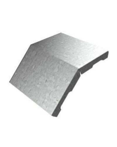 Крышка угла вертикального внешнего 45° 300х15 (0,7) для лестничного лотка ПожТехКабель (651-202) в Березниках Кабельные лотки Pintop.ru