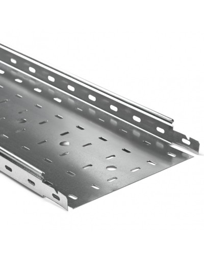 Лоток перфорированный PTK-Line ЛМПО 400x100 (0,7) 3м ПожТехКабель (537-025) в Березниках Кабельные лотки Pintop.ru