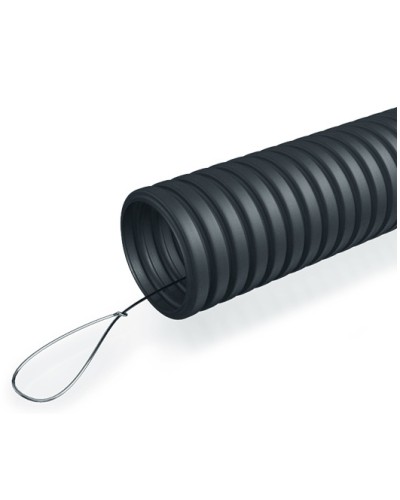 Труба гофрированная ПНД 25 мм с зондом ПожТехКабель (50 м) в Березниках Труба гофрированная Pintop.ru