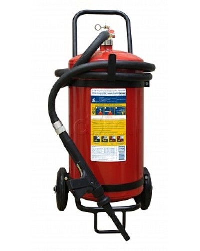 Огнетушитель ПОЖТЕХНИКА ОВП-40(з) МИГ зимний (ФторПАВ) на съемн.тележке с перекр. стволом (баллон 50 л, ОТВ 40 л) в Березниках Огнетушители Pintop.ru