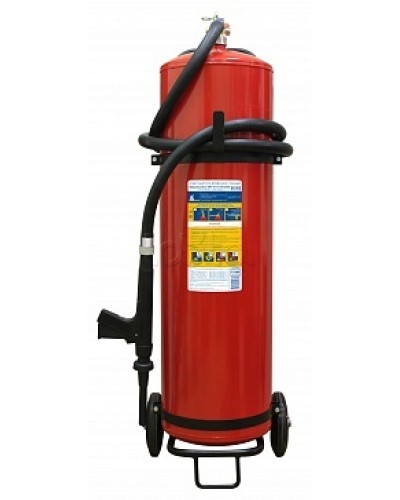 Огнетушитель ПОЖТЕХНИКА ОВП-80(з) МИГ летний (ФторПАВ) на съемн.тележке с перекр. стволом (баллон 100 л, ОТВ 80 л) в Березниках Огнетушители Pintop.ru