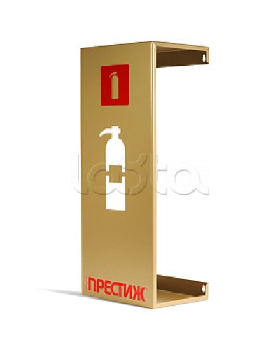 Подставка настенная под огнетушитель ПРЕСТИЖ золото ПОЖТЕХНИКА в Березниках Аксессуары для огнетушителей Pintop.ru