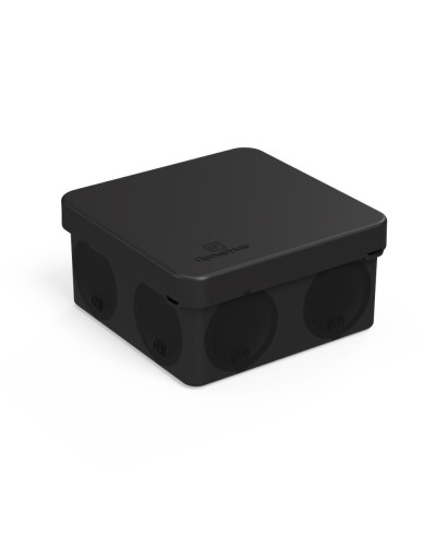 Коробка распред. 60-0210-9005м двухкомп. безгалогенная (HF) черная 80х80х40 (8шт/уп) Промрукав (60-0210-9005м) в Березниках Распределительные коробки Pintop.ru