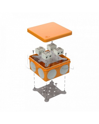 Коробка огнестойкая для о/п двухкомпонентная 60-0300-FR10.0-8 Е15-Е120 100х100х50 Промрукав (60-0300-FR10.0-8) в Березниках Огнестойкие кабельные линии Pintop.ru