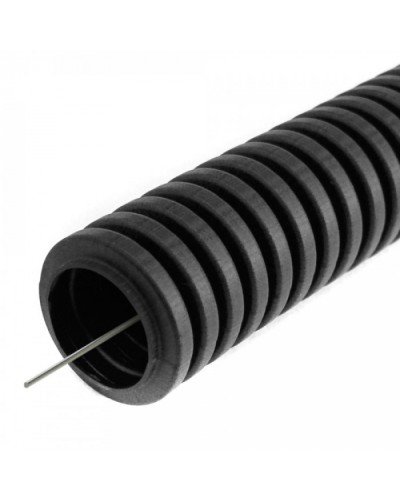Труба гофрированная ПВХ легкая 350 Н черная с/з d16 мм (10 м/2400м уп/пал) Промрукав (PR01.0143) в Березниках Труба гофрированная Pintop.ru