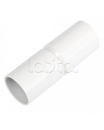 Патрубок-муфта белая д16 (100шт/1200шт уп/кор) Промрукав (PR.01716б) в Березниках Повороты, муфты, тройники Pintop.ru