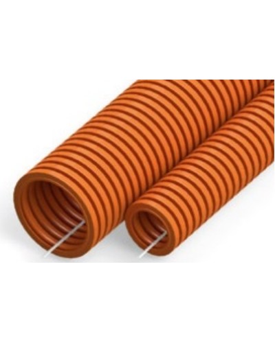 Труба гофрированная ПНД тяжёлая 750 Н безгалогенная (HF) оранжевая с/з д20 (100м/4800м уп/пал) Промрукав (PR02.0033) в Березниках Труба гофрированная Pintop.ru