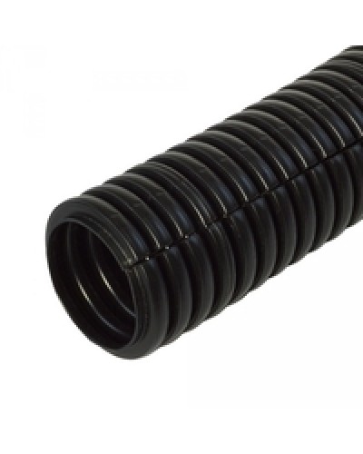 Труба гофрированная ПП лёгкая 350 Н безгалогенная (HF) разрезная черная д32 (25м/1375м уп/пал) Промрукав PR02.0066 в Березниках Труба гофрированная Pintop.ru