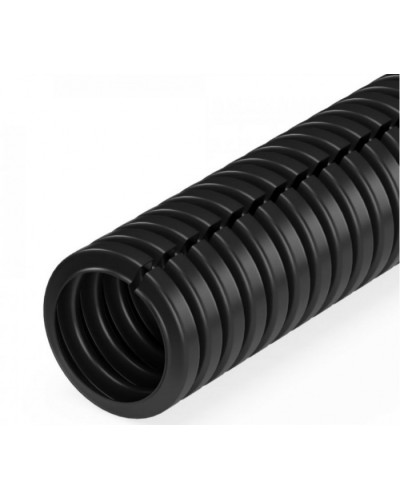 Труба гофрированная ПП лёгкая 350 Н безгалогенная (HF) разрезная черная д25 (10м/уп) Промрукав (PR02.0247) в Березниках Труба гофрированная Pintop.ru