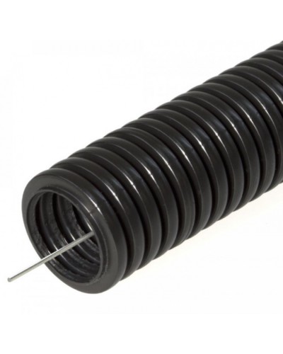 Труба гофрированная ПНД тяжёлая 750 Н безгалогенная (HF) стойкая к ультрафиолету черная с/з д16 (100м/5500м уп/пал) Промрукав (PR.021641) в Березниках Труба гофрированная Pintop.ru