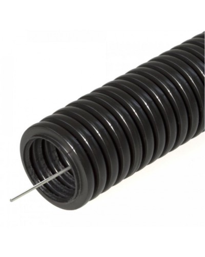 Труба гофрированная ПНД тяжёлая 750 Н безгалогенная (HF) стойкая к ультрафиолету черная с/з д63 (15м/360м уп/пал) Промрукав (PR.026341) в Березниках Труба гофрированная Pintop.ru
