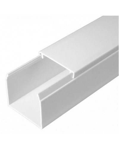 Кабель-канал белый 2-й замок в п/э 40х40 (24 м/уп) Промрукав (PR03.0054) в Березниках Кабель-канал Pintop.ru