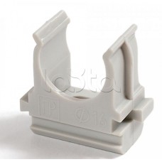 Крепеж-клипса для труб АБС-пластик в карт д16 (200шт/2000шт уп/кор) Промрукав (PR.0616)