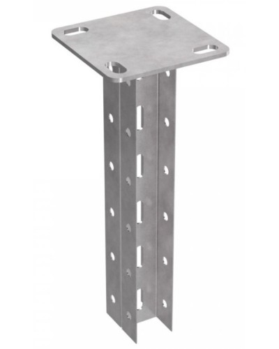 Стойка двойная потолочная для средних нагрузок 35х30х500 пятка 120х120 Промрукав (PR08.2599) в Березниках Аксессуары для лотков Pintop.ru