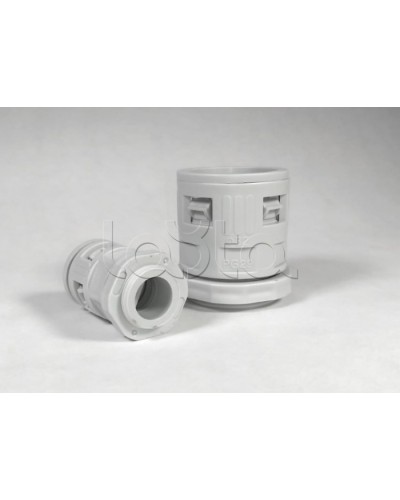 Муфта вводная для гофрированных труб серая ВМ-ГТ-16 Промрукав (PR08.3268) в Березниках Повороты, муфты, тройники Pintop.ru