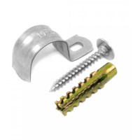 Комплекты для крепления ОКЛ с использованием самореза, дюбеля и скобы СМО 19-20 (100 шт) Промрукав (PR08.4996)