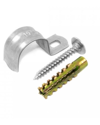 Комплекты для крепления ОКЛ с использованием самореза, дюбеля и скобы СМО 25-26 (100 шт) Промрукав (PR08.4998) в Березниках Держатели, клипсы, скобы Pintop.ru