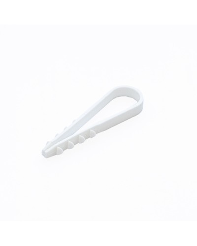 Дюбель-хомут для круглого кабеля d11-18 мм белый (10шт) Промрукав (PR08.6945) в Березниках Крепеж: Дюбели, шурупы, саморезы Pintop.ru