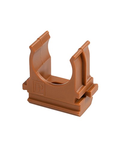 Крепёж-клипса для труб АБС-пластик бук д20 в малой упаковке (10шт/1000шт уп/кор) Промрукав (PR13.0052) в Березниках Держатели, клипсы, скобы Pintop.ru